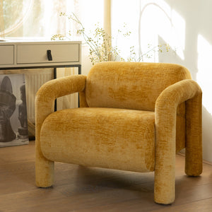 WOOOD Lenny fauteuil Goud/Geel