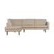 WOOOD Rodeo hoekbank links bouclé Beige