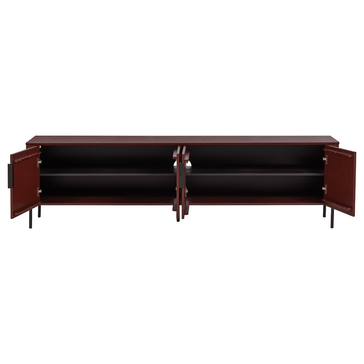 WOOOD Gunnar tv-meubel 200 cm Bordeauxrood