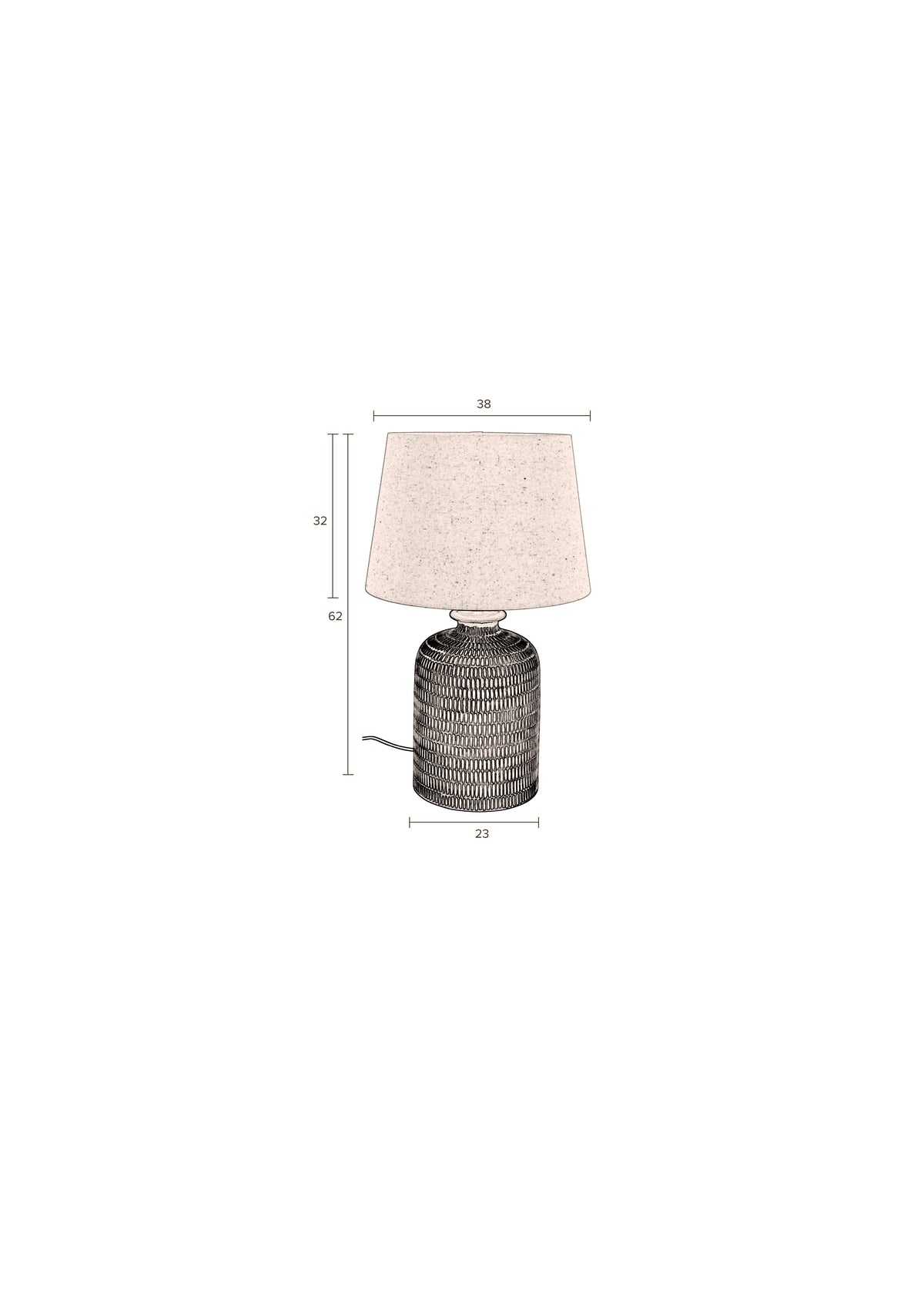 Dutchbone Russel tafellamp Beige