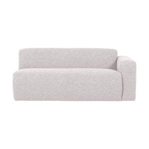 WOOOD Mojo Base 2-zits bank arm rechts bouclé Ecru
