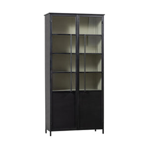WOOOD Exhibit vitrinekast XL 2-deurs Zwart