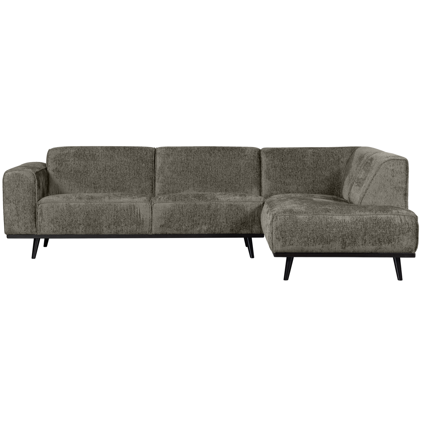 WOOOD Statement hoekbank rechts Structure Velvet Frost