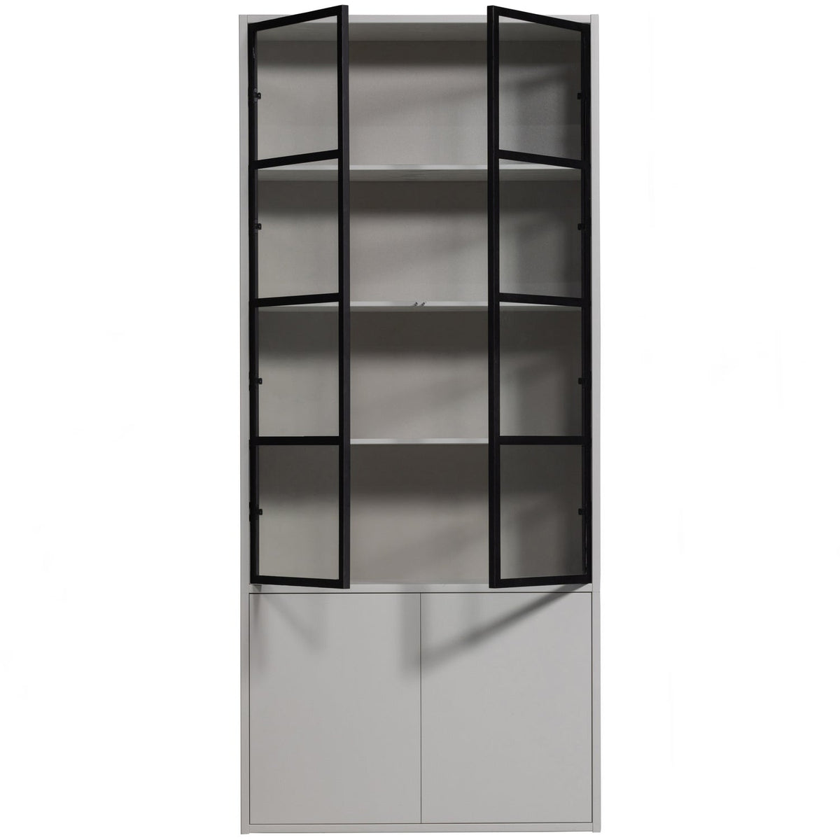 vtwonen Basic 4-deurs vitrinekast Mist