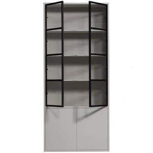 vtwonen Basic 4-deurs vitrinekast Mist