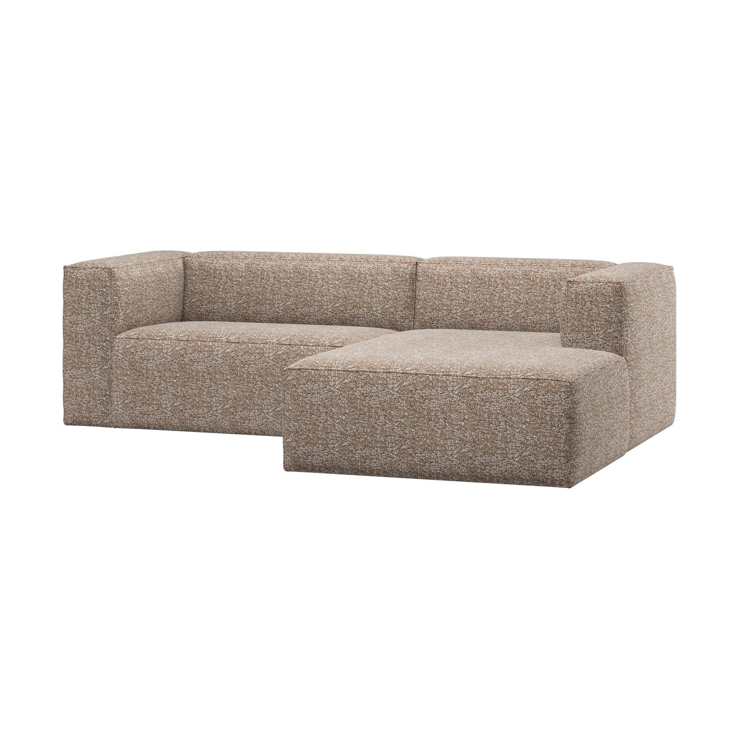 WOOOD Bean chaise longue bank rechts Lichtbruin Melange