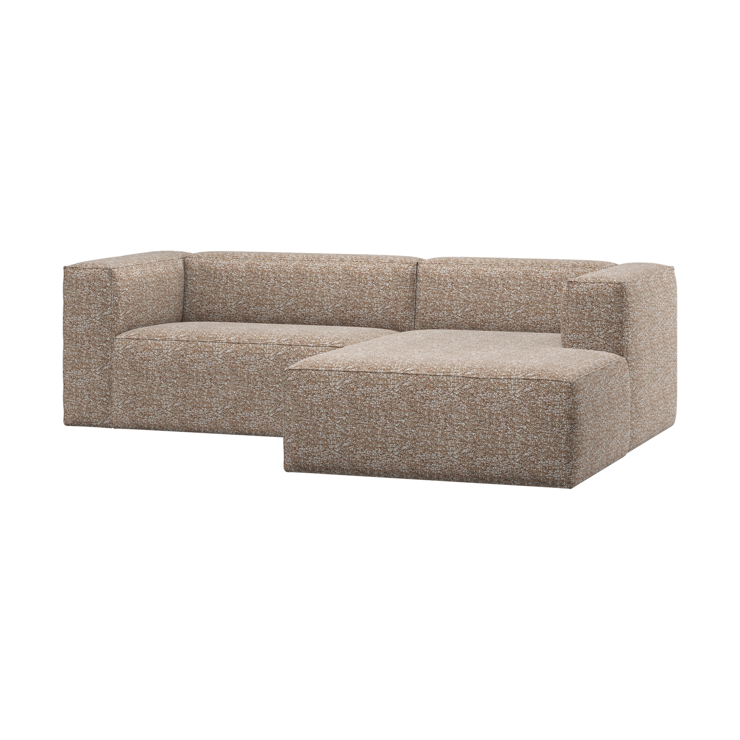 WOOOD Bean chaise longue bank rechts Lichtbruin Melange