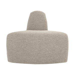 WOOOD Mojo Base eetbank hoek rond rugleuning bouclé Beige