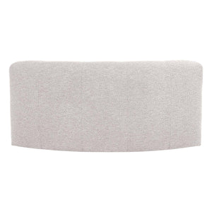 WOOOD Mojo Base eetbank halfronde hoek rugleuning bouclé Ecru