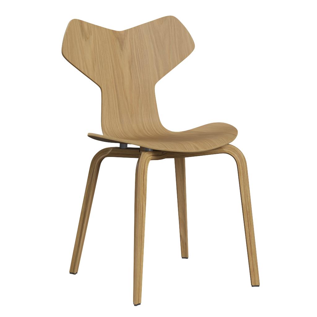 Fritz Hansen Grand Prix eetkamerstoel oak
