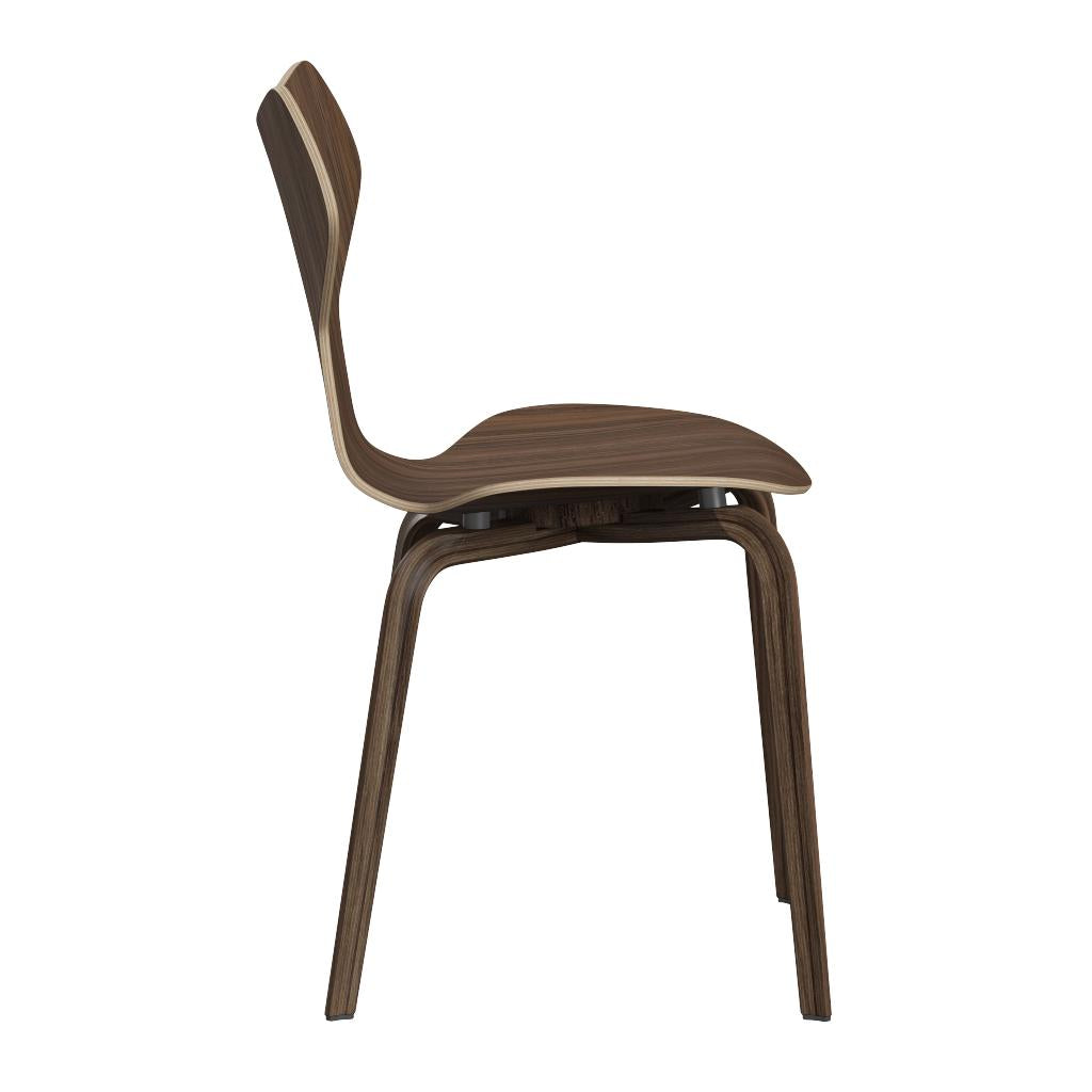 Fritz Hansen Grand Prix eetkamerstoel walnut