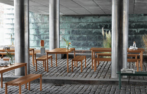 Muuto Linear Steel tuinbank 170 cm Burnt Orange