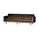 WOOOD Rodeo 3-zits bank velvet Taupe
