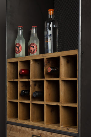 Dutchbone Vino wijnkast Bruin