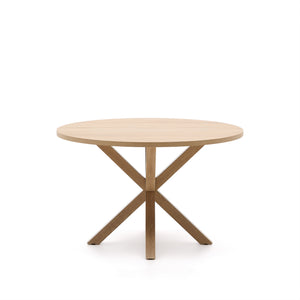 Kave Home Argo eettafel rond Ø120 cm Natural/Natural