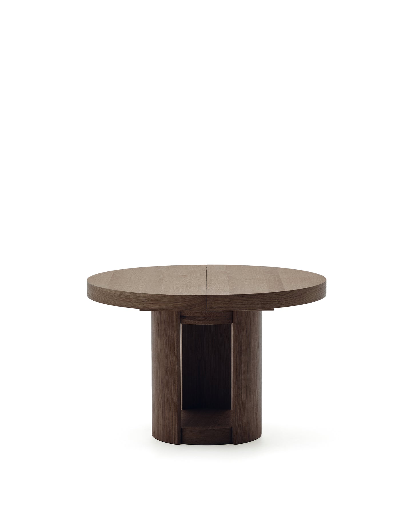 Kave Home Artis eettafel uitschuifbaar rond Ø120 cm Dark brown