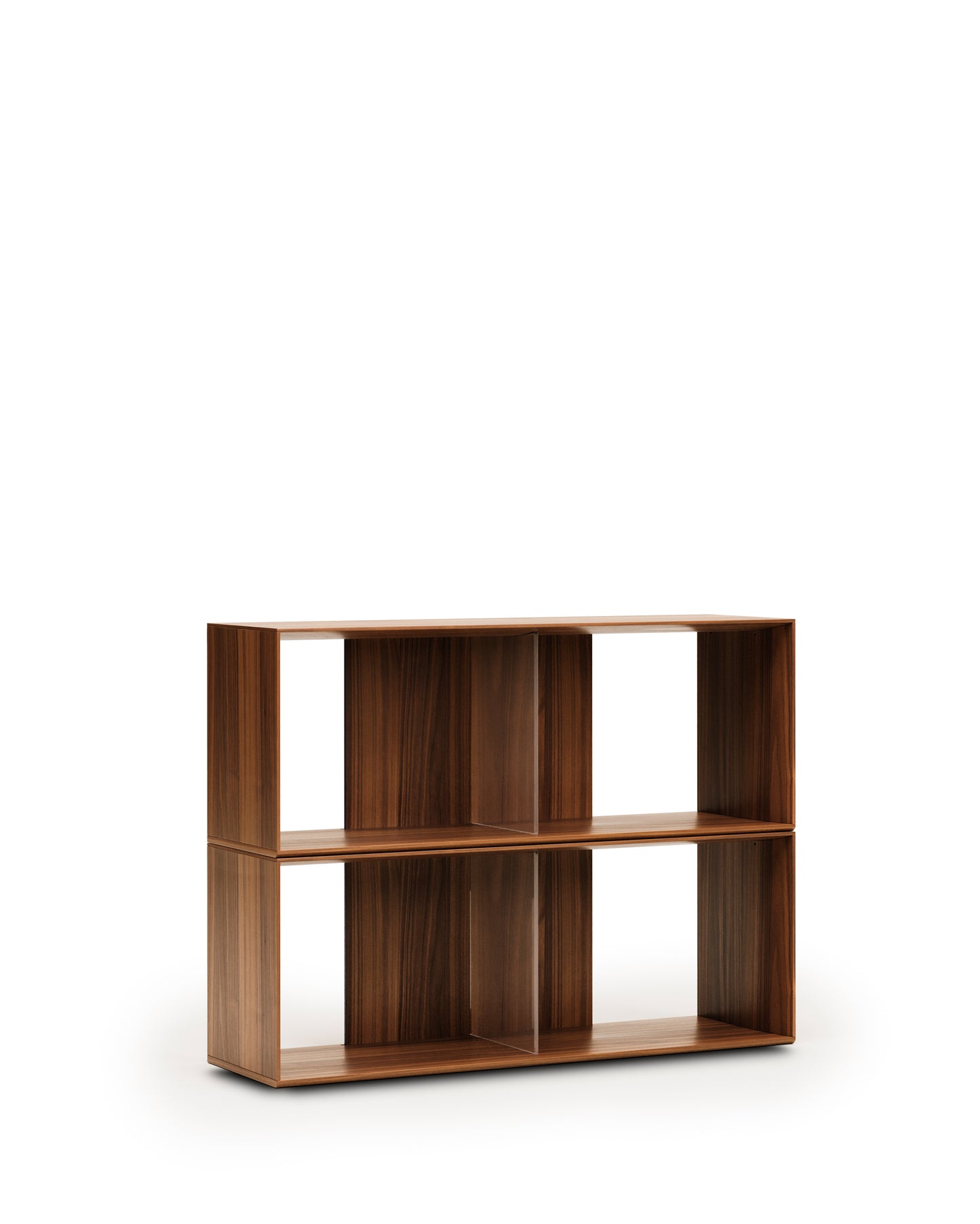 Kave Home Litto kast 2 modulaire planken walnoot