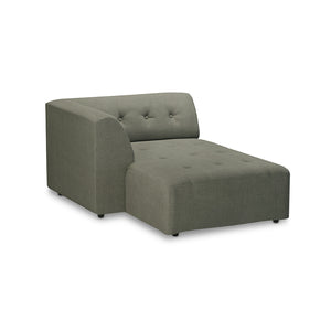 HKliving Vint bank left divan Linen Army Green