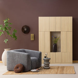 WOOOD Build wandkast 162 cm Naturel
