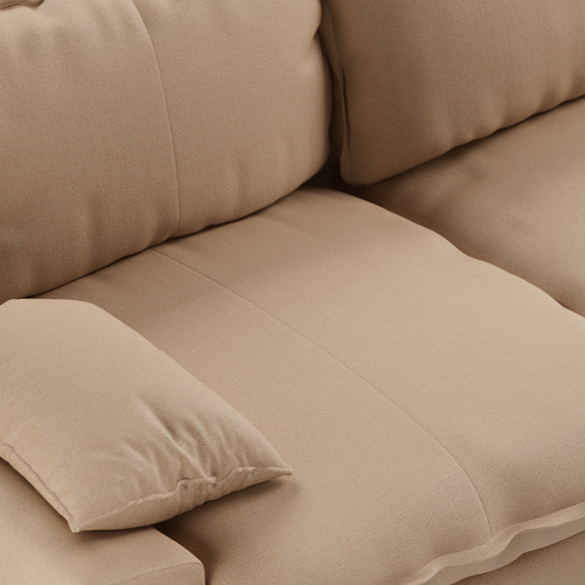 HKliving Retro 4-zitsbank Knotted Sand