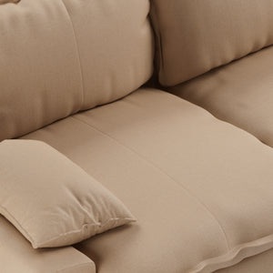 HKliving Retro 4-zitsbank Knotted Sand