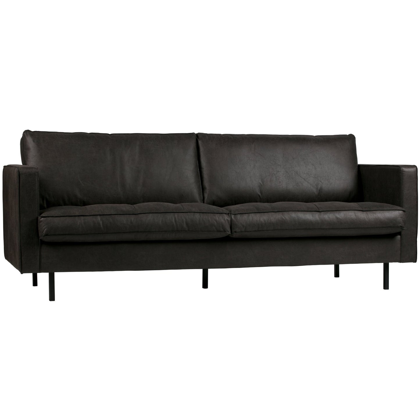 WOOOD Rodeo Classic 2,5-zits bank eco-leer Zwart