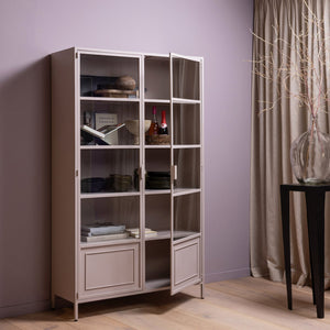 WOOOD Ronja vitrinekast metaal Soft Pink