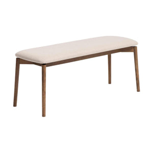 Kave Home Evera eetkamerbank chenille Grey/Brown