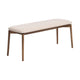 Kave Home Evera eetkamerbank chenille Grey/Brown