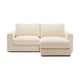 Kave Home Alea 3-zitsbank met chaise longue rechts Ecru