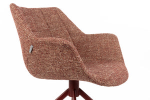 Zuiver Doulton eetkamerstoel Rood