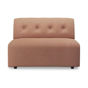 HKliving Vint 1,5-zits bank middle Linen Dusty Rose