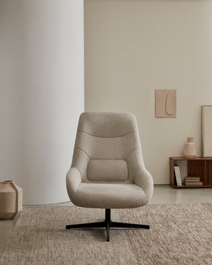 Kave Home Celida fauteuil chenille Beige