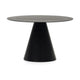 Kave Home Wilshire eettafel rond Ø120 cm Zwart