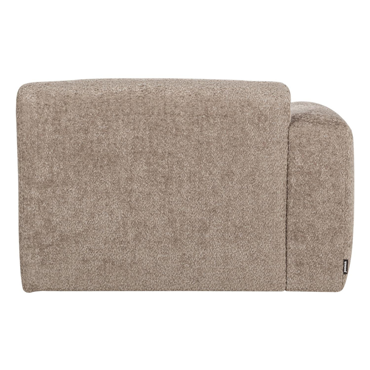 WOOOD Mojo Base chaise longue bank arm links wollig Donkerzand
