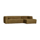 WOOOD Bean hoekbank rechts Structure Velvet Spices