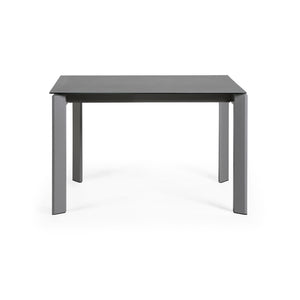 Kave Home Axis eettafel uitschuifbaar 120/180x80 cm Grijs