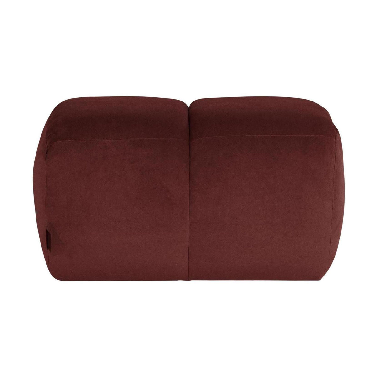 WOOOD Mojo poef velvet Kastanjebruin