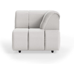 HKliving Wave bank right high arm Corduroy Rib Cream
