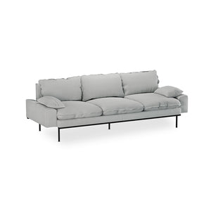 HKliving Retro 4-zitsbank Corduroy Rib Cream