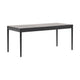Kave Home Lenon eettafel uitschuifbaar rechthoek 160x90 cm Black