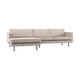 WOOOD Rodeo bank chaise longue links ribstof Ecru