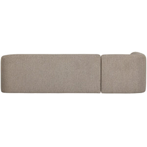 WOOOD Sloping hoekbank links Naturel Melange
