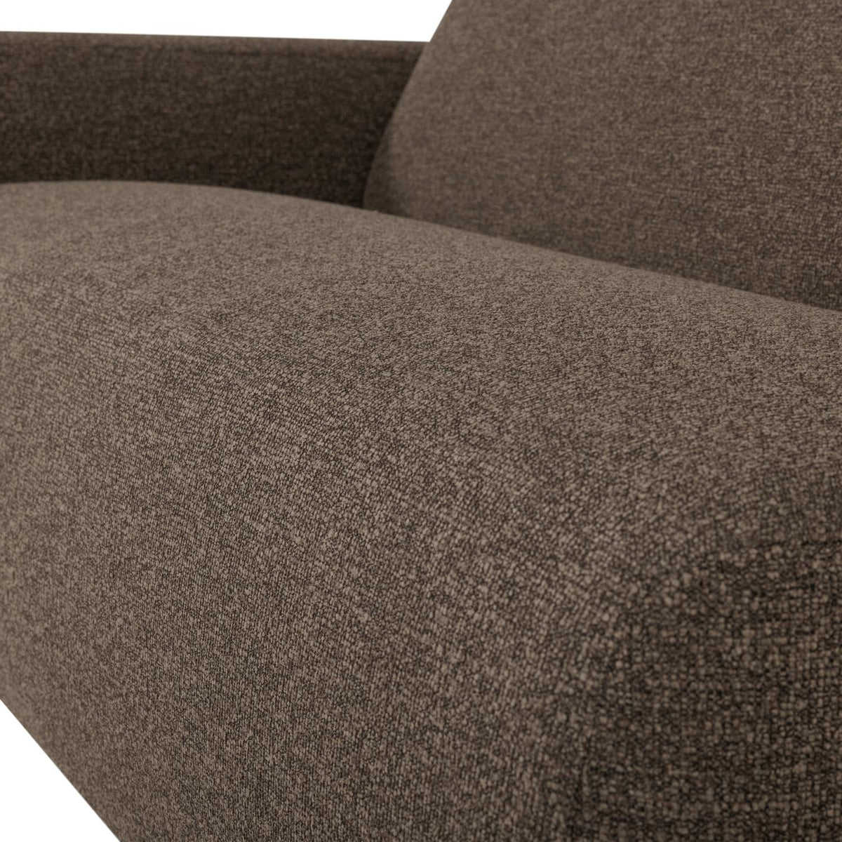 WOOOD Mojo Base 2-zits bank arm links bouclé Bruin
