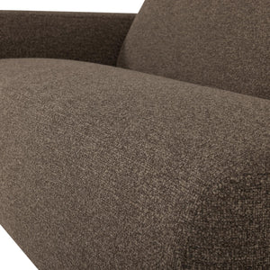 WOOOD Mojo Base 2-zits bank arm links bouclé Bruin