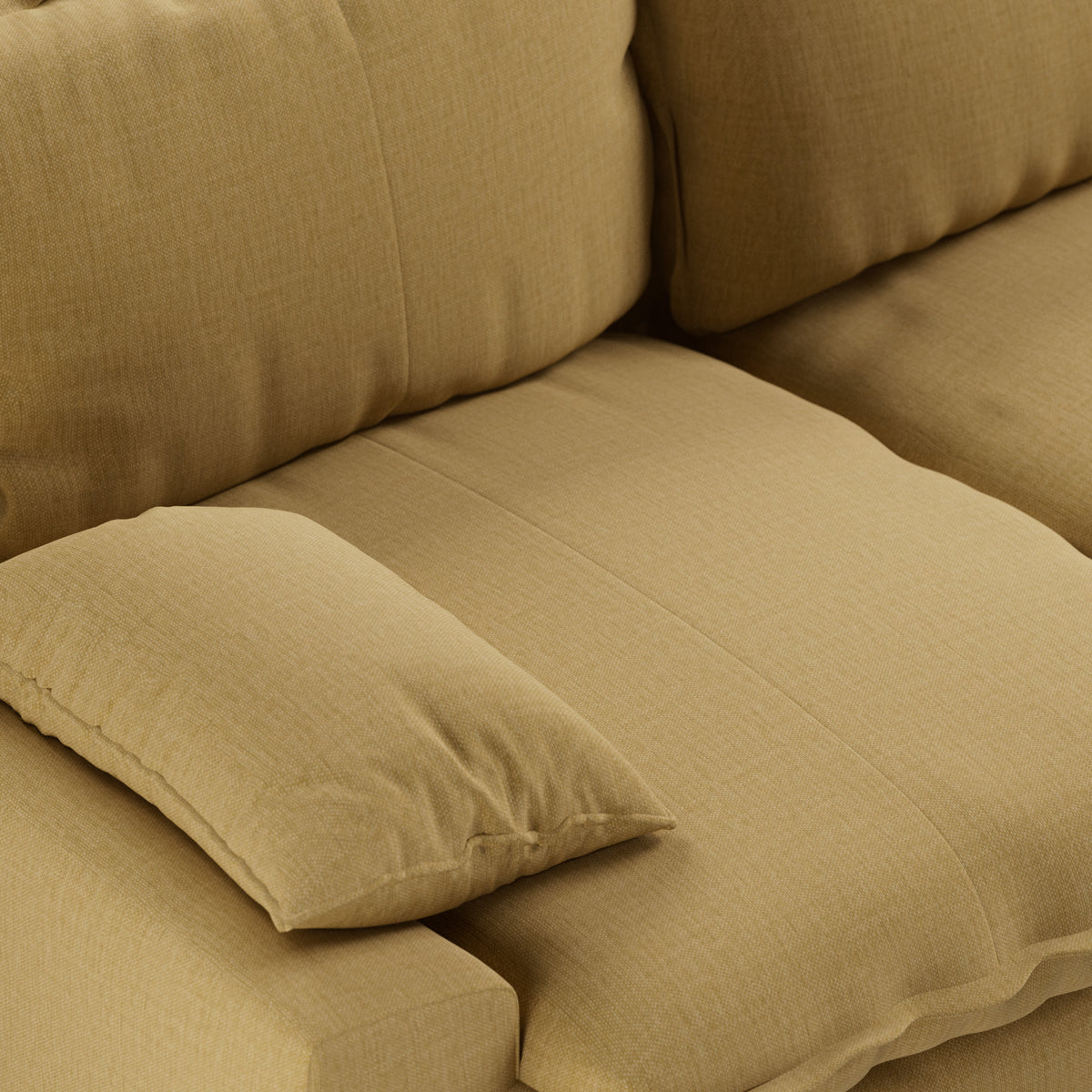HKliving Retro 3-zitsbank Cocoon Beige