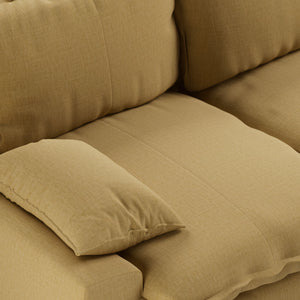 HKliving Retro 3-zitsbank Cocoon Beige