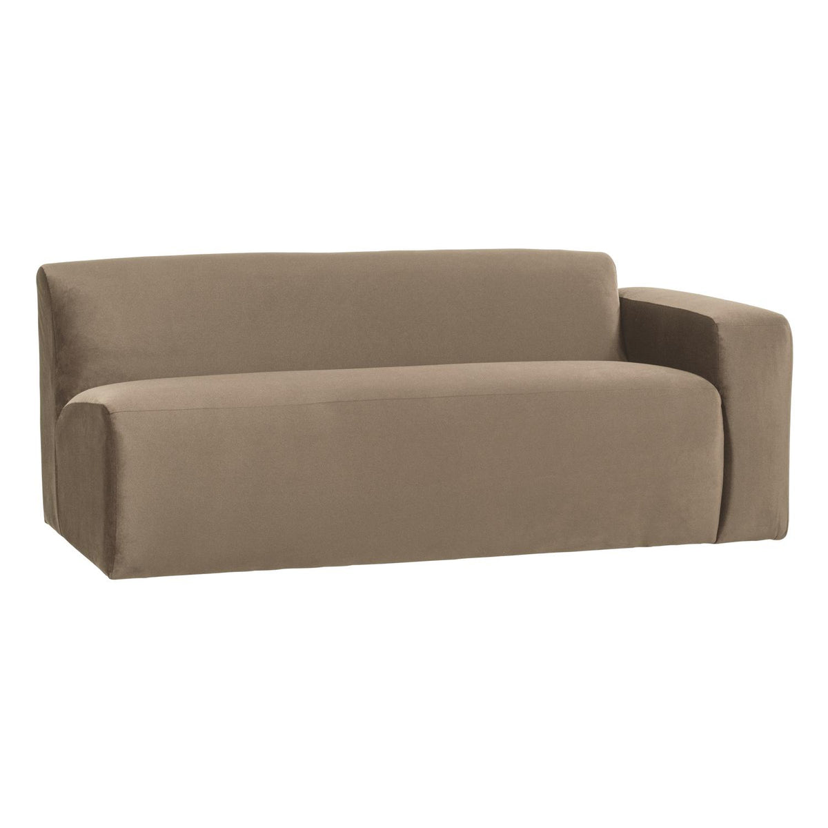 WOOOD Mojo Base 2-zits bank arm rechts velvet Khaki