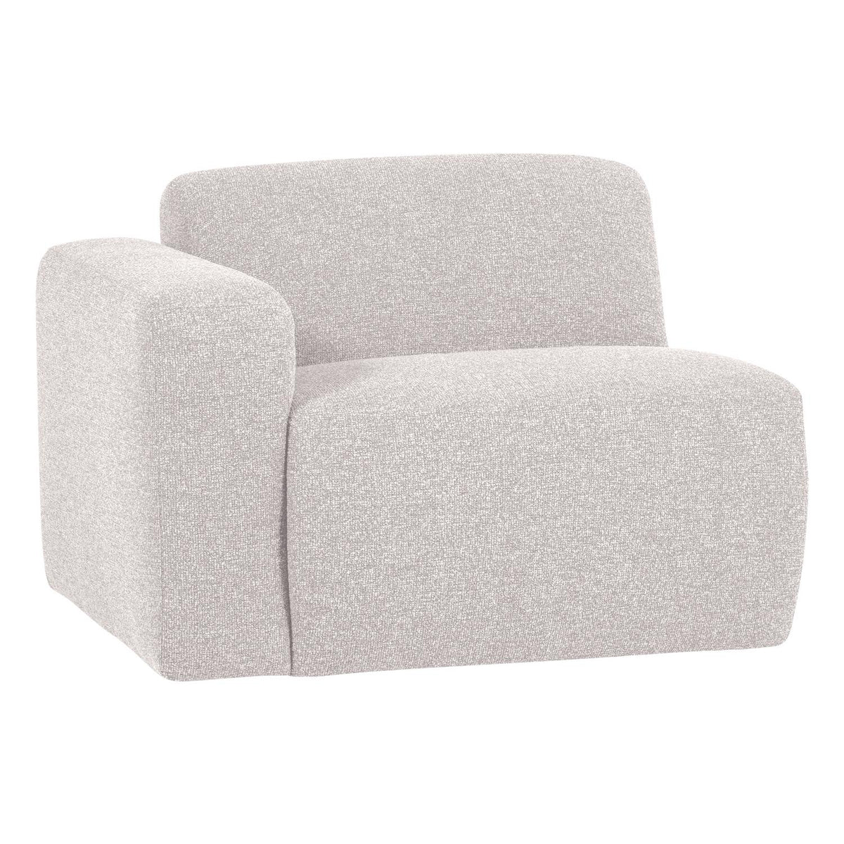 WOOOD Mojo Base 1-zits bank arm links bouclé Ecru