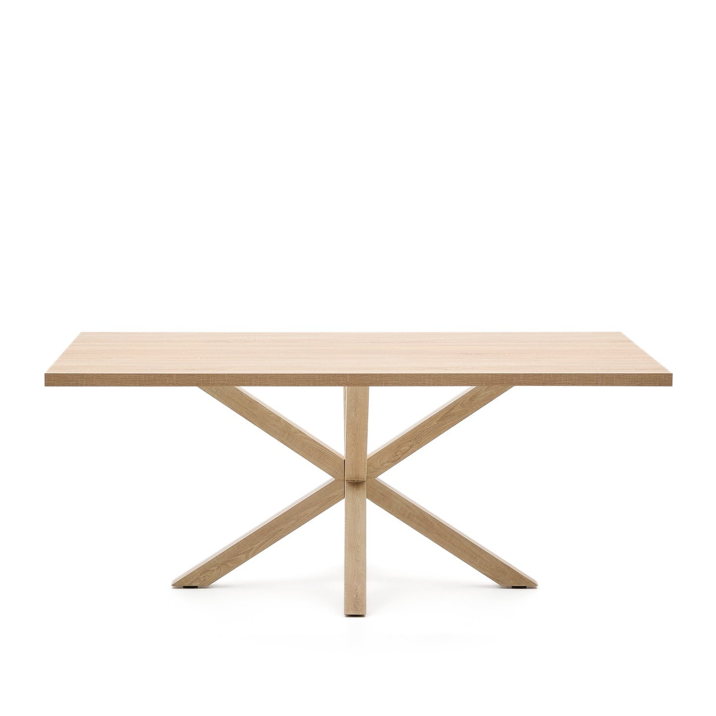 Kave Home Argo eettafel rechthoek 200x100 cm Natural/Natural